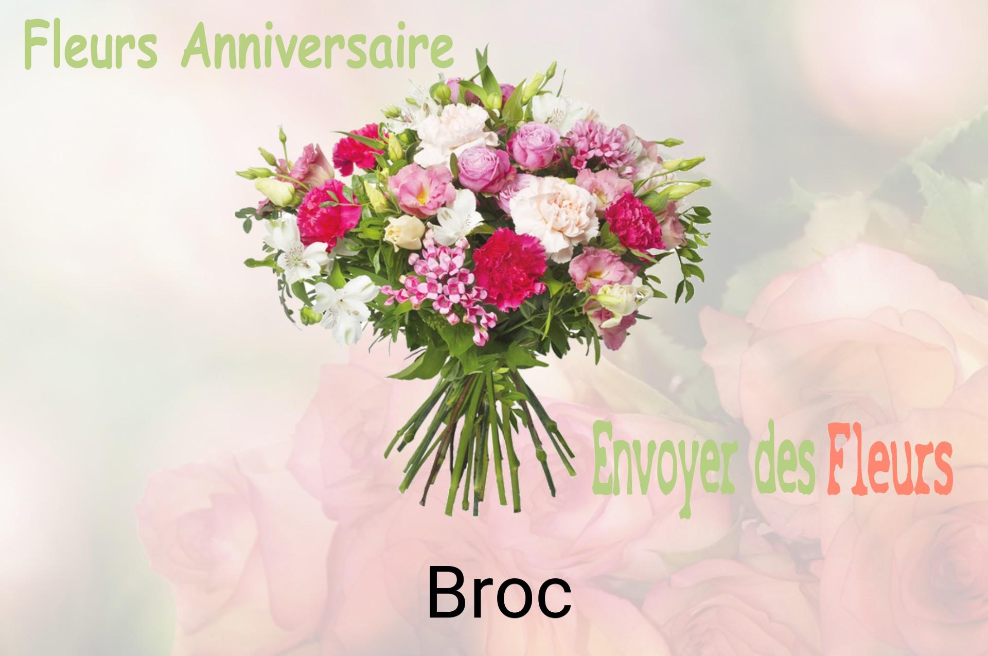Bouquet de fleurs d’anniversaire livré à Broc